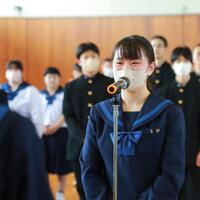 生徒会長からの激励