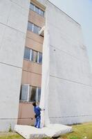 3階からの避難を体験
