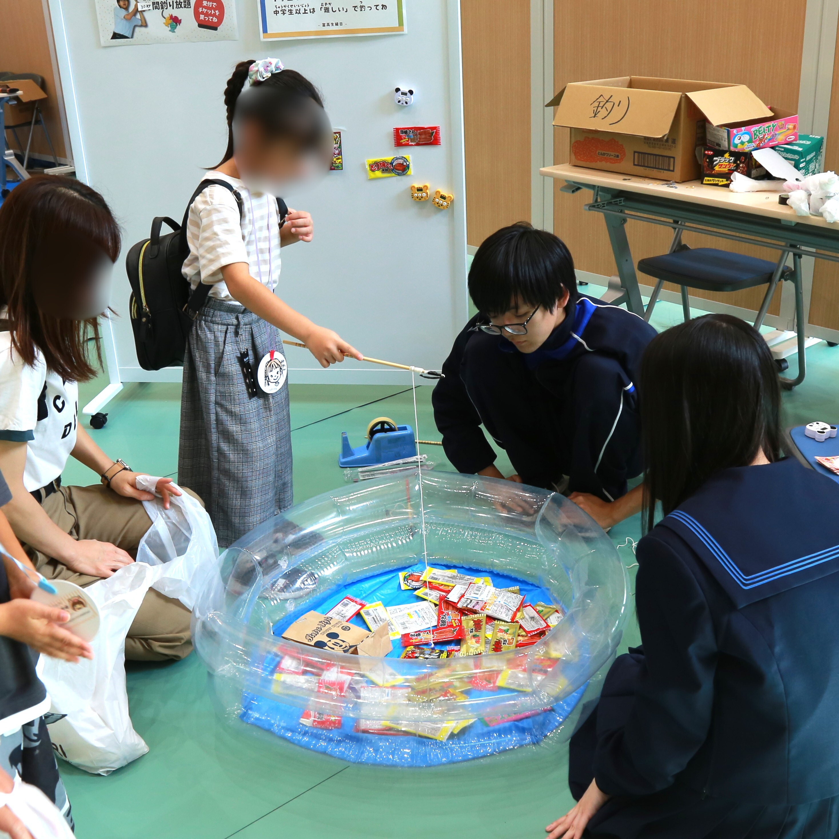 おかし釣り･射的･人形すくい屋さんをしました☆